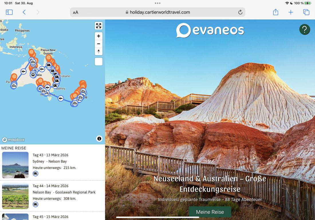 Quotation example created with DMC Travel Agency Software